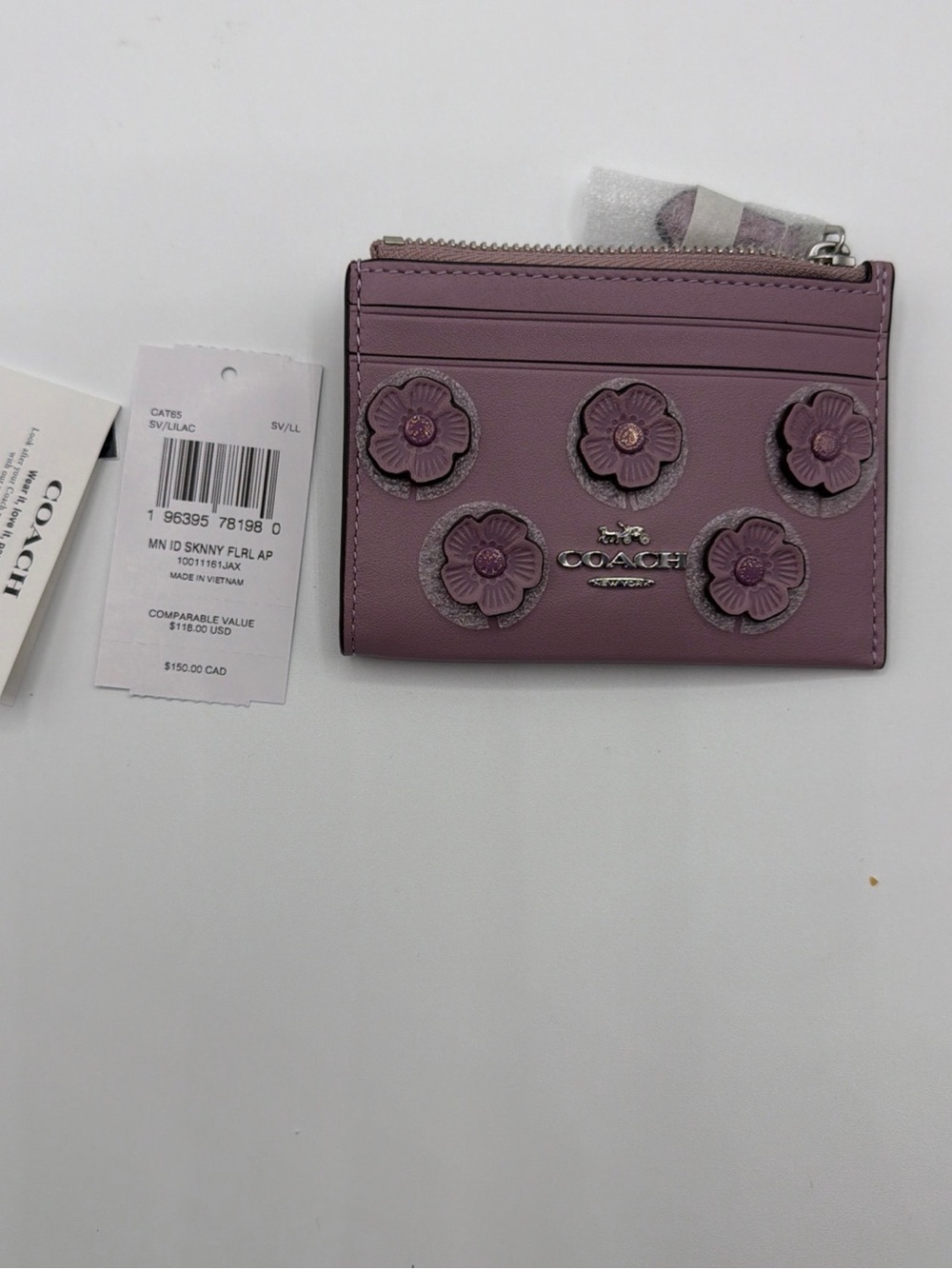 Coach Lilac Skinny Wallet Cat65